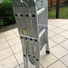 長谷川 アルミ製多関節脚立 KAD-38 フリーラダーの画像