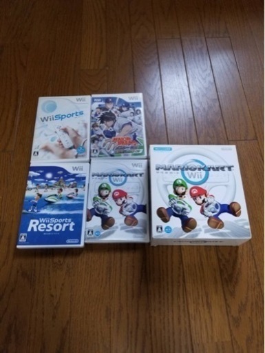 Wii  本体　ソフト5セット
