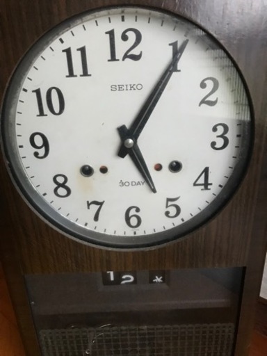 ☆レトロ完動品☆ SEIKO 振り子 時計 ゼンマイ式