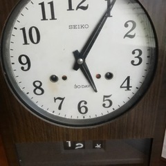 ☆レトロ完動品☆ SEIKO 振り子 時計 ゼンマイ式の画像