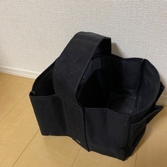 ニトリ　整理用バスケット　キャンバス　ブラック