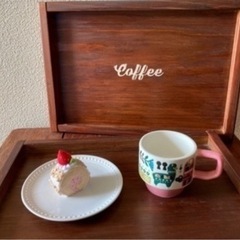 Coffeeステンシル入りカフェトレイ♪の画像