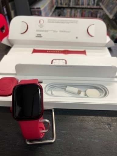 【美品】Apple Watch Series 7 45mm GPSモデル MKN93ZP/A レッドアルミニウムケース・レッドスポーツバンド 2022/05/18