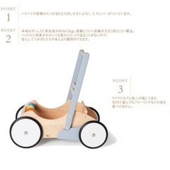 ボーネルンドBAJO(バヨ)手押し車　新品同様の画像