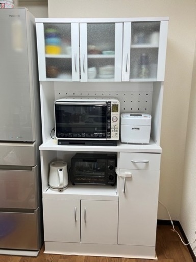 食器棚 レンジ台 キッチン収納 幅90cm
