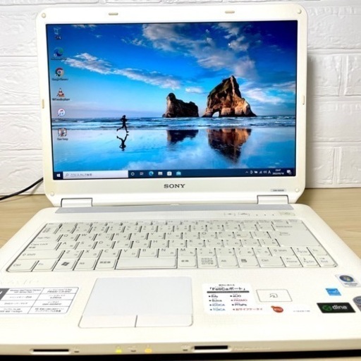 毎日22時に値下げ致します人気のVAIOノート新品SSD換装☆オフィス付/Wi-Fi /DVDドライブ