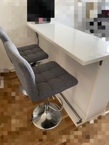 【引き取り先決定いたしました】カウンターテーブル(イス2脚付き)?