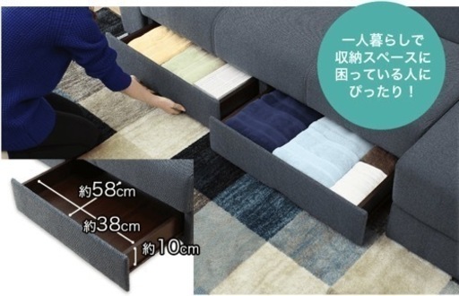 【お引渡し先が決まりました】ニトリ ソファベッド タキノウ3