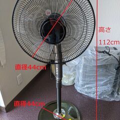 でかくて重くて、弱でも強い風を起こす「ガテン系扇風機」の画像