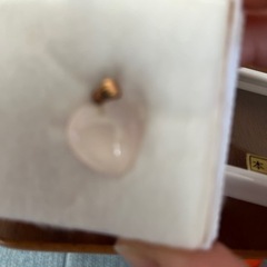 本水晶★ペンダントトップ★ハート★新品の画像