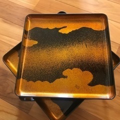 お膳台　４脚セット　usedの画像