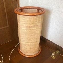 ヴィンテージ ラタン 照明45cm 籐枠の画像