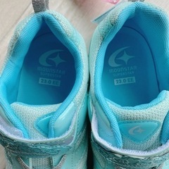 ＊MoonSTAR＊キッズスニーカー＊水色＊23cmの画像