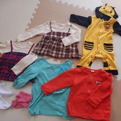 女児春秋服&小物一式、計７点。80～95サイズ
