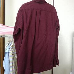 ワインレッドのシャツの画像
