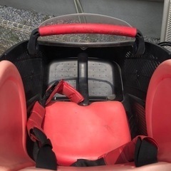 子供乗せ自転車　ブリジストン　赤の画像