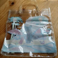 昭和レトロ のらくろクン テレビアニメ プールバッグ ビニールの画像