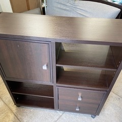 ニトリ キューブボックス 組み立て キャスター付 収納棚 本棚 カラーボックス 中古 家具の画像