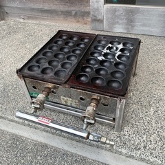 業務用 たこ焼き機 LPガス用 鉄板5枚付