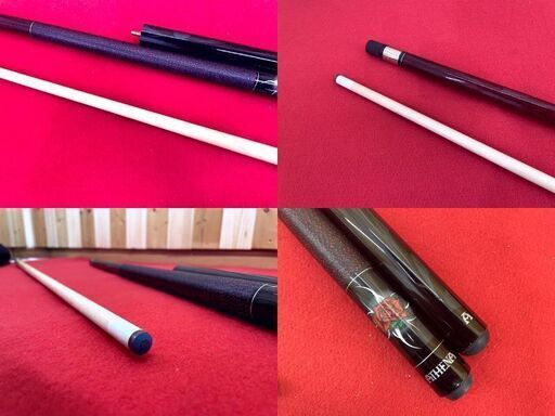 【 ATHENA-アテナ 】 ATH09　ビリヤードプレイキュー 　レディース　薔薇柄　174cm　ケース付き　グローブ　キーホルダー