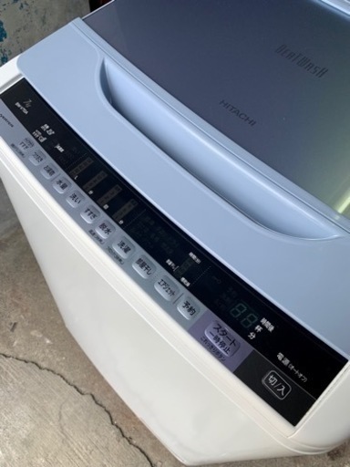 札幌市内配送無料 16年製 HITACHI 日立 ビートウォッシュ 7kg 全自動洗濯機 BW-V70A 