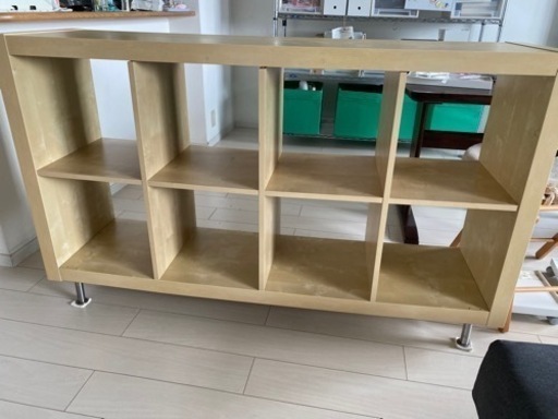 ①引き取り限定◉IKEA  カラックス脚付き、ボックス4つ付き