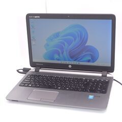 Windows11搭載 新品爆速SSD 中古良品 日本製 15型 ノートPC HP 450 G2 第4世代Core i5 8GB DVD 無線 Bluetooth カメラ Office 保証付
