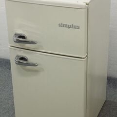 2ドアレトロ冷蔵庫 85L SP-RT85L2-WH 2021年製   中古家電 店頭引取歓迎 R5776)