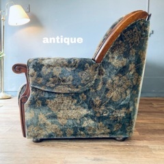 ☑️メル売約済　90’svintage40万カリモクアンティーク3人掛けソファー