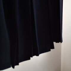 プリーツスカート（黒）の画像