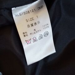 プリーツスカート（黒）の画像