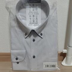 メンズ Yシャツ 形状安定 ボタンダウン Lサイズ