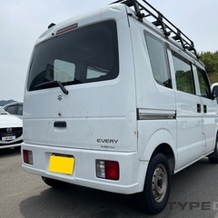 高年式☆月々1万円〜分割可‼️働くくるま軽バン入りました！車検2年付き！【名義変更代込み】車内広い！人気のスズキ エブリーバン☆走行 10万キロ台‼️両側スライドドア☆ ◯便利なルーフキャリア付き☆ドラレコ付き！そのまま乗って帰れます。の画像