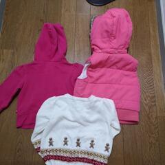 80サイズ　冬物アウター3点の画像
