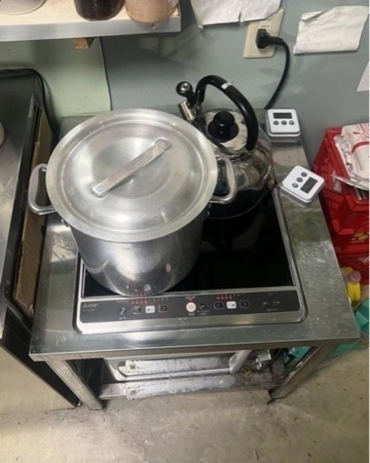 格安三菱IHクッキングヒーター　棚ありなし両方可能