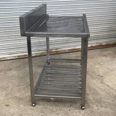 🔷🔶🔷PH8/77　【直接引取り限定】 業務用 厨房機器 流し台 食器洗浄機 食洗器 ステンレス作業台 W120×D65×H100㎝ バックガード🔷🔶🔷の画像