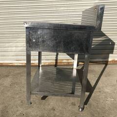 🔷🔶🔷PH9/7　ステンレス作業台 引出し 調理台 収納 中古品 厨房機器 業務用 難あり 店舗 飲食店 W700×D600×H800🔷🔶🔷の画像