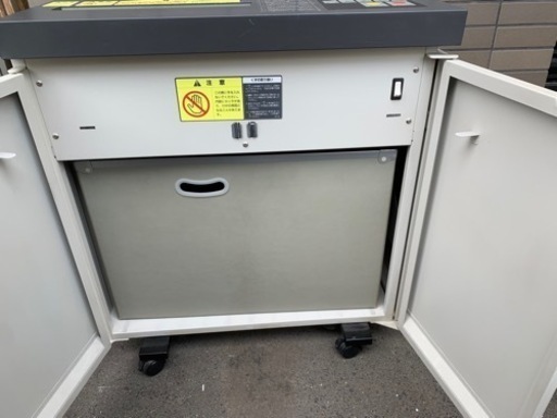 y2012 明光商会 MS 業務用シュレッダー 231MA A3対応 前横開き 縦置き可能 大型 事務所 オフィス 中古　OA機器 MSシュレッダー A3可 札幌発
