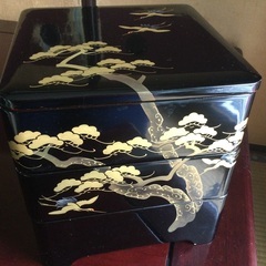 会津漆塗り　重箱