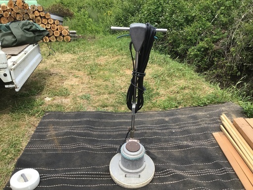 床　タイル　クッションフロア用ムサシ電動ポリッシャーブラシセット　14インチ