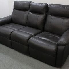 NITORI/ニトリ 電動ソファ 3人掛け テーブル ブラウン パワーシート 3P   中古家具 店頭引取歓迎 R5919)