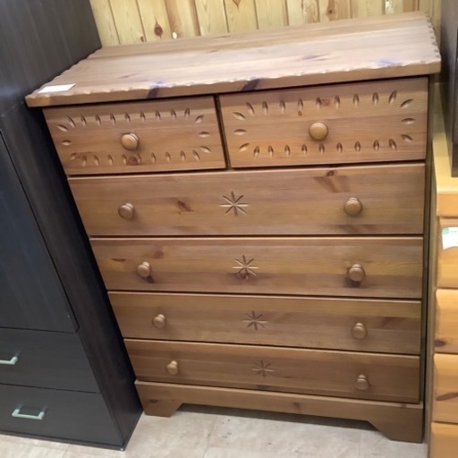 【トレファク摂津店】カントリー調5段チェストが入荷致しました！！