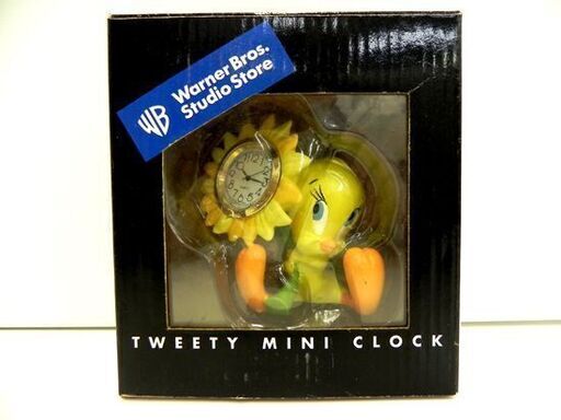 当時物！ LOONEY TUNES 1998年 TWEETY ミニクロック 置時計 ワーナーブラザース トゥイーティー ヴィンテージ 札幌市 厚別区