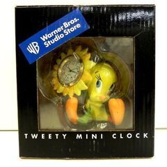 当時物！ LOONEY TUNES 1998年 TWEETY ミニクロック 置時計 ワーナーブラザース トゥイーティー ヴィンテージ 札幌市 厚別区の画像