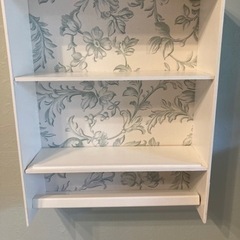 キッチン ペーパーホルダー 調味料 棚 手作り家具 ハンドメイド カントリー ホワイト インテリア クラシックの画像