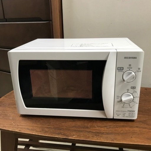 取引場所　南観音　K2205-527 アイリスオーヤマ 電子レンジIMB-T172-6 2017年製 60Hz専用【底面クッションなし】