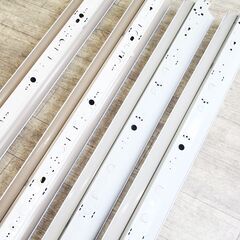 アンティーク　100V　 反射笠付蛍光灯照明器具　40W1灯用　蛍光管付 (４台)★中古品の画像