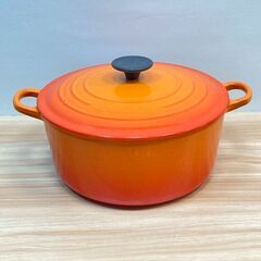 ✨🔔期間限定・特別価格🔔✨ル・クルーゼ 両手鍋 24cm オレン...