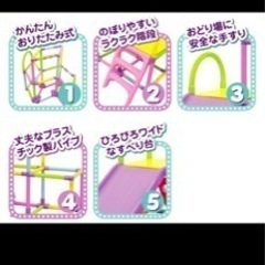 ヤトミ おりたたみ　わんぱく スライダージム　折りたたみ　すべり台の画像