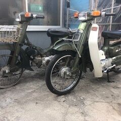 修理済で実働　綺麗な行灯バーディー50 BA12A 2スト。部品取り車付きの画像